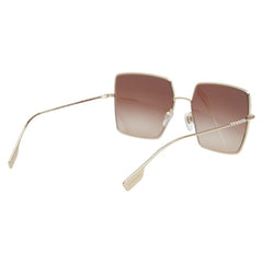 バーバリー スクエア サングラス B3133 ゴールド メッキ レディース BURBERRY 【中古】
