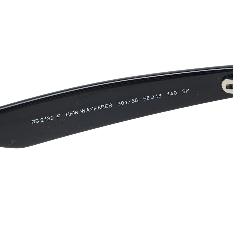 レイバン NEW WAYFARER サングラス RB2132-F ブラック プラスチック メンズ Ray-Ban 【中古】