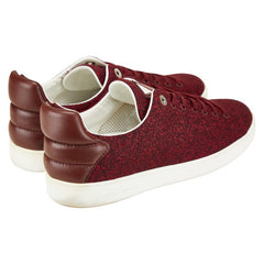 ルイ ヴィトン スニーカー ローカットスニーカー サイズ：6 1/2 レッド キャンバス レザー レディース LOUIS VUITTON 【中古】