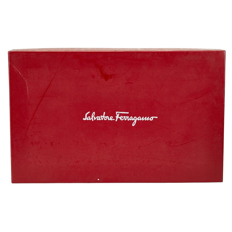 サルヴァトーレフェラガモ ガンチーニ ビットローファー サイズ:8 グリーン レザー メンズ Salvatore Ferragamo 【中古】