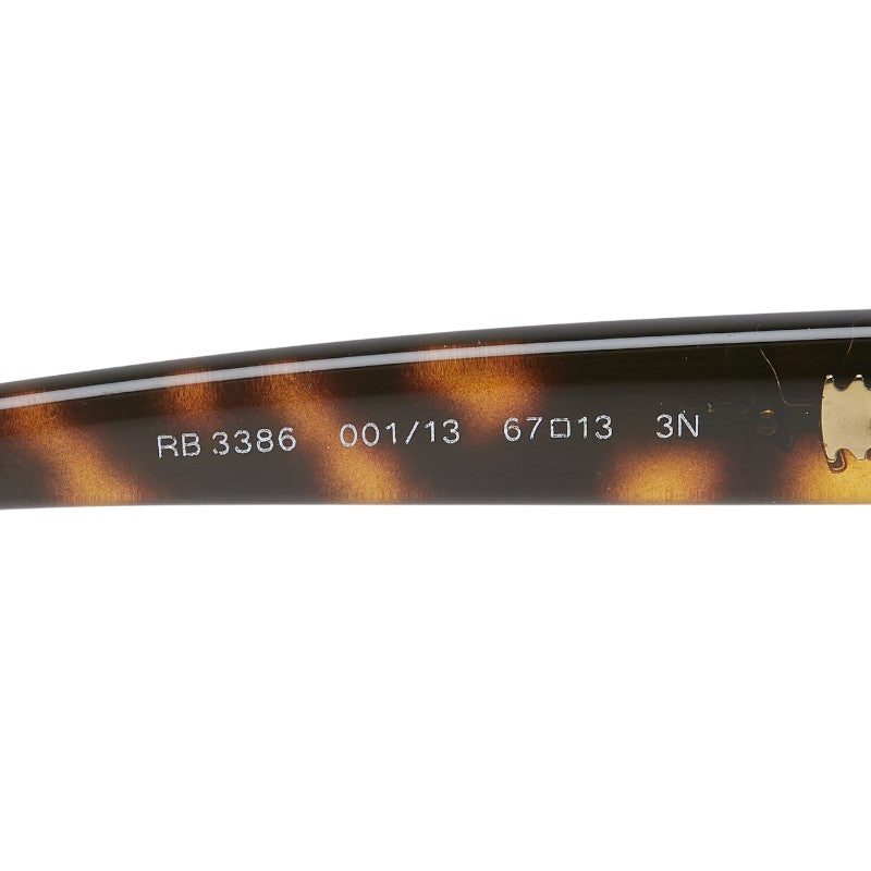 レイバン ティアドロップ サングラス RB3386 ゴールド ブラウン メッキ プラスチック メンズ Ray-Ban 【中古】