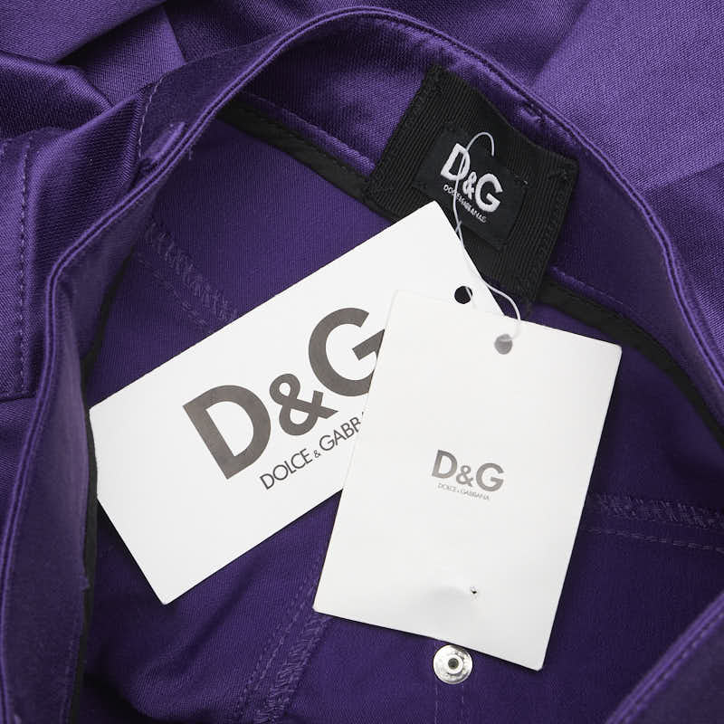 ドルチェアンドガッバーナ パンツ サイズ：38 パープル コットン ビスコース レディース DOLCE&GABBANA 【中古】