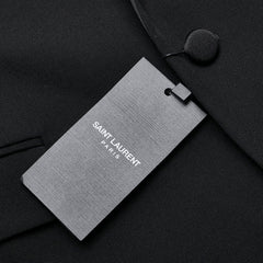 サンローラン スモーキングジャケット サイズ:36 ブラック ウール レディース SAINT LAURENT 【中古】