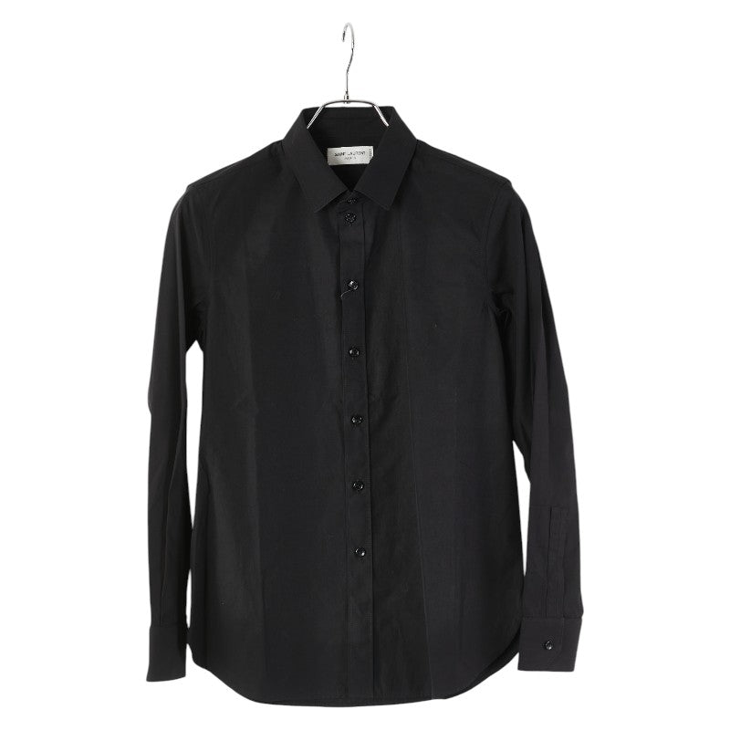 サンローラン ユニフォーム シャツ サイズ：38 636994 ブラック コットン レディース SAINT LAURENT 【中古】