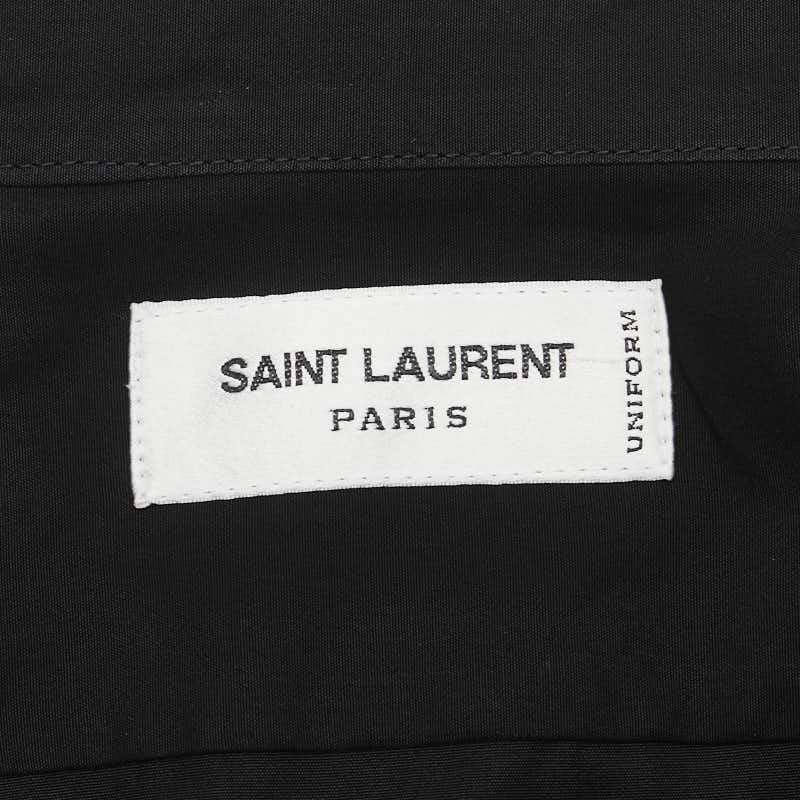 サンローラン ユニフォーム シャツ サイズ：38 636994 ブラック コットン レディース SAINT LAURENT 【中古】