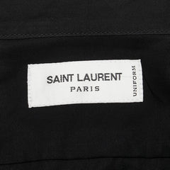 サンローラン ユニフォーム シャツ サイズ：38 636994 ブラック コットン レディース SAINT LAURENT 【中古】