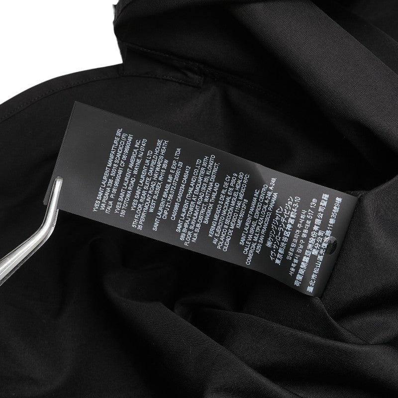 サンローラン ユニフォーム シャツ サイズ：38 636994 ブラック コットン レディース SAINT LAURENT 【中古】