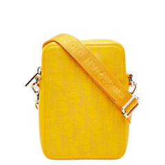 ディオール トロッター オブリーク ショルダーバッグ イエロー レザー レディース Dior 【中古】