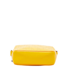 ディオール トロッター オブリーク ショルダーバッグ イエロー レザー レディース Dior 【中古】