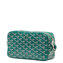 ゴヤール カップヴェールPM 斜め掛け ショルダーバッグ グリーン PVC レザー レディース GOYARD 【中古】