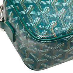 ゴヤール カップヴェールPM 斜め掛け ショルダーバッグ グリーン PVC レザー レディース GOYARD 【中古】