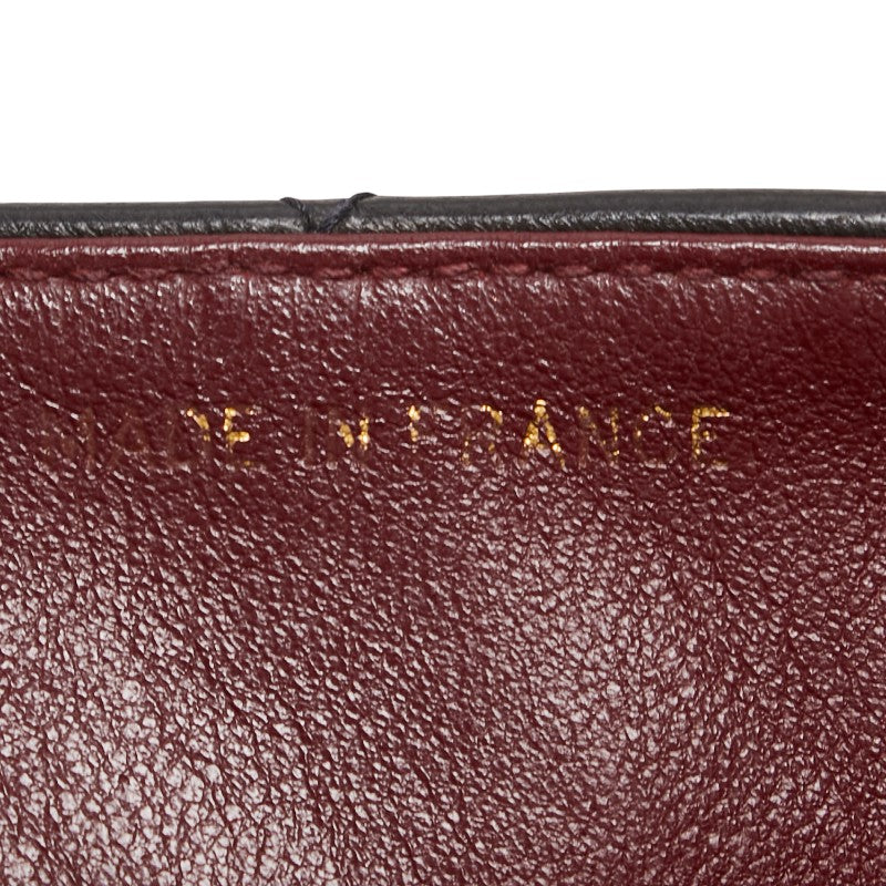 シャネル ダイアナ23 マトラッセ ココマーク チェーン ショルダーバッグ ブラック ラムスキン レディース CHANEL 【中古】