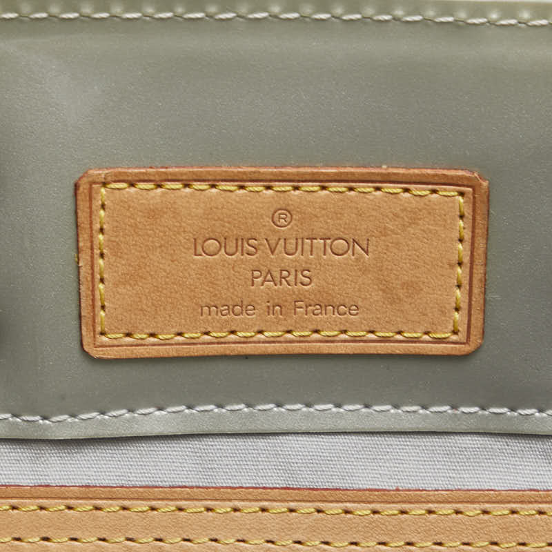 ルイ ヴィトン モノグラム ヴェルニ リードPM ハンドバッグ M91145 グリ シルバー パテントレザー レディース LOUIS VUITTON 【中古】