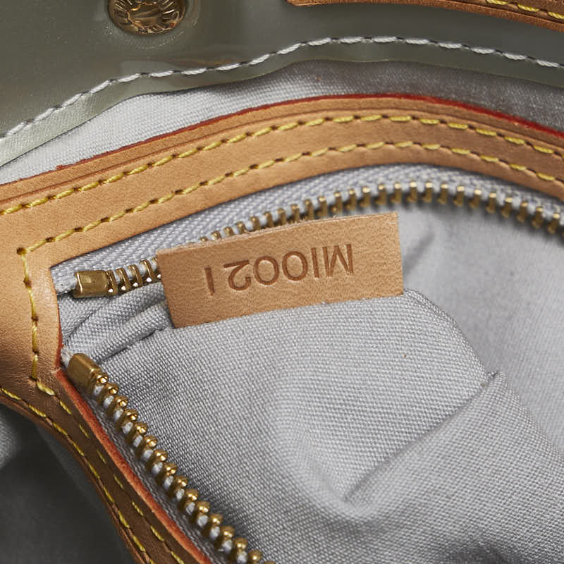 ルイ ヴィトン モノグラム ヴェルニ リードPM ハンドバッグ M91145 グリ シルバー パテントレザー レディース LOUIS VUITTON 【中古】