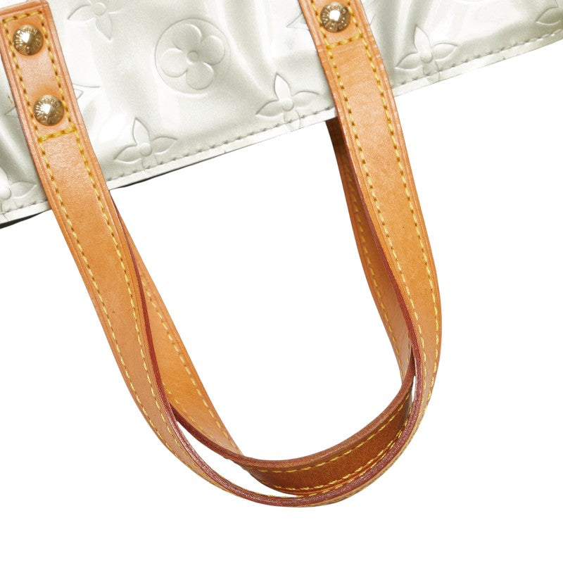ルイ ヴィトン モノグラム ヴェルニ リードPM ハンドバッグ M91145 グリ シルバー パテントレザー レディース LOUIS VUITTON 【中古】