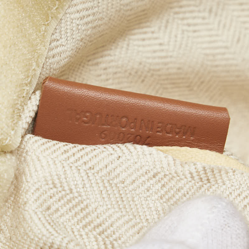 ロエベ Paula’s Ibiza パウラズイビザ カンバス トートバッグ ホワイト アイボリー ブルー キャンバス レディース LOEWE 【中古】