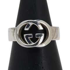 グッチ インターロッキングG リング 指輪 #11 SV925 シルバー レディース GUCCI 【中古】