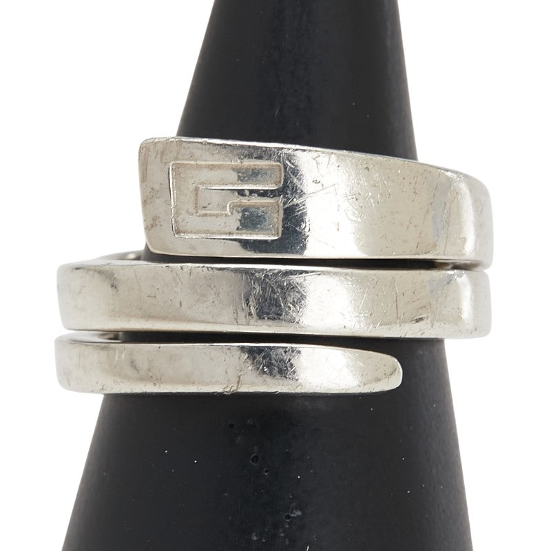 グッチ Gロゴ スネーク スパイラル リング 指輪 #18 SV925 シルバー レディース GUCCI 【中古】