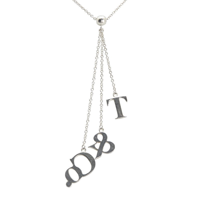 ティファニー T&Co. ロゴ ネックレス SV925 シルバー レディース TIFFANY&Co. 【中古】