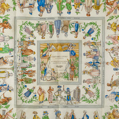 エルメス カレ90 COSTUMES CIVILS ACTUELS 現代市民の服装 スカーフ ピンク ベージュ マルチカラー シルク レディース HERMES 【中古】