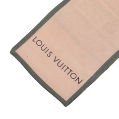 ルイ ヴィトン バンドー トランク スカーフ M73965 ピンク グレー シルク レディース LOUIS VUITTON 【中古】