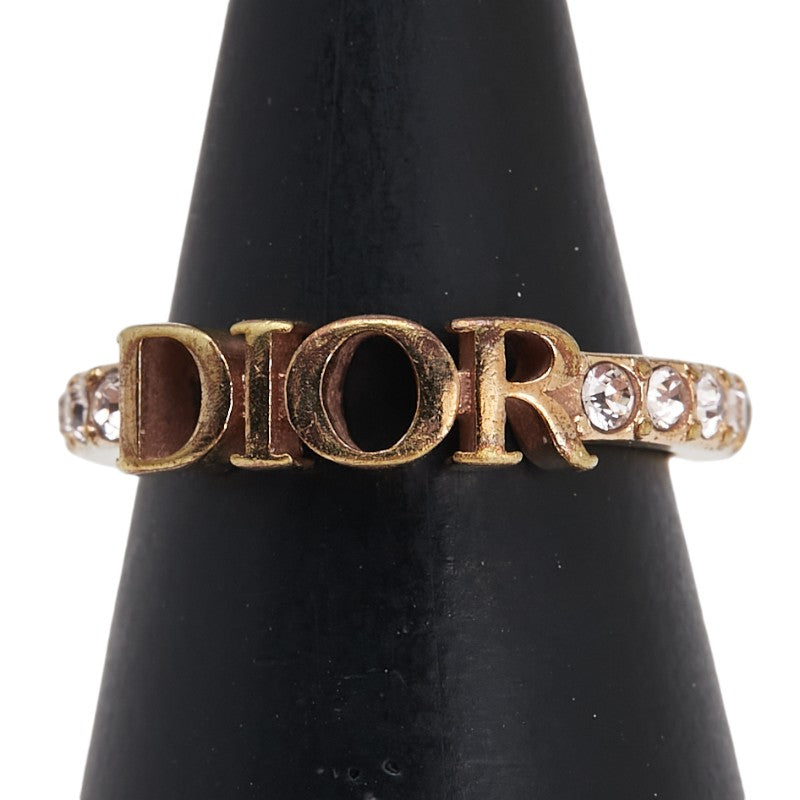 ディオール リング 指輪 ゴールド メッキ ラインストーン レディース Dior 【中古】