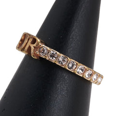 ディオール リング 指輪 ゴールド メッキ ラインストーン レディース Dior 【中古】