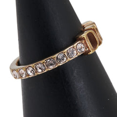 ディオール リング 指輪 ゴールド メッキ ラインストーン レディース Dior 【中古】