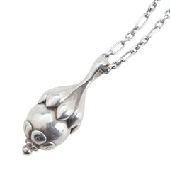 ジョージジェンセン ヘリテージ 1991 イヤーペンダント ペンダントネックレス SV925 シルバー メンズ Georg Jensen 【中古】