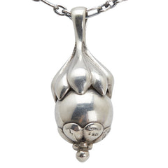 ジョージジェンセン ヘリテージ 1991 イヤーペンダント ペンダントネックレス SV925 シルバー メンズ Georg Jensen 【中古】