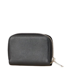 サンローラン ラウンドファスナー コインケース 小銭入れ 506522 ブラック レザー レディース SAINT LAURENT 【中古】