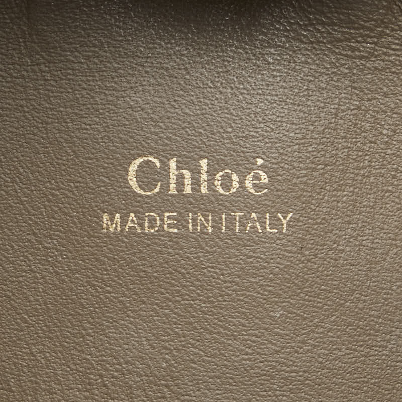 クロエ ベイリー ハンドバッグ ショルダーバッグ 2WAY グレージュ グレー レザー レディース Chloe 【中古】