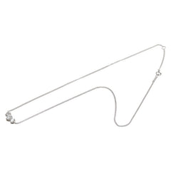 Pt900 プラチナ Pt850 プラチナ ダイヤ0.75ct スリーストーン ペンダントネックレス レディース 【中古】