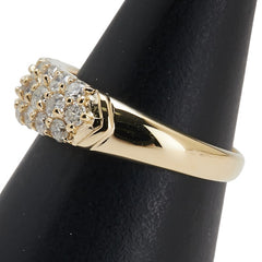 K18YG イエローゴールド ダイヤ1.00ct パヴェ リング 指輪 レディース 9号 【中古】