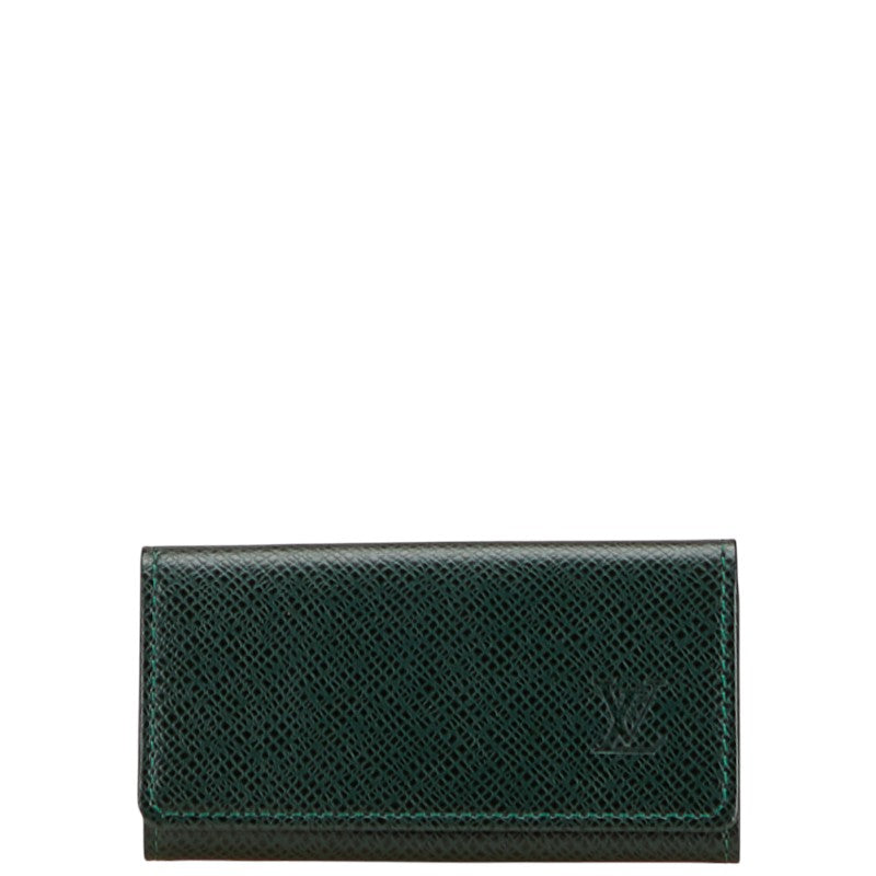 ルイ ヴィトン タイガ ミュルティクレ4 キーケース M30524 エピセア グリーン レザー レディース LOUIS VUITTON 【中古】