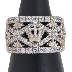 ジャスティンデイビス 王冠 モチーフ リング 指輪 SV925 シルバー メンズ Justin Davis 【中古】