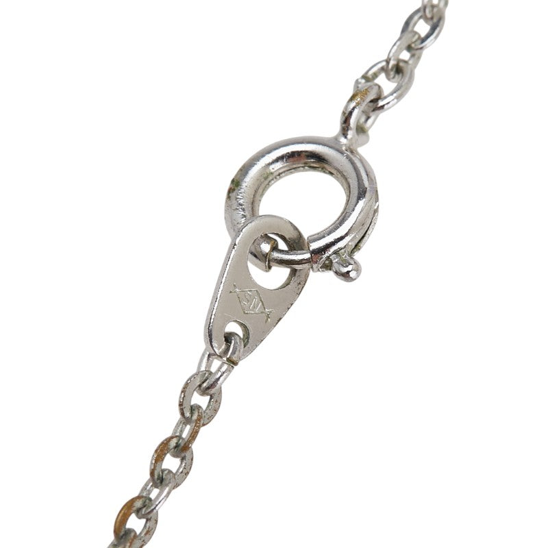 サンローラン プレート スター 星 ネックレス シルバー ブルー メタル レディース SAINT LAURENT 【中古】