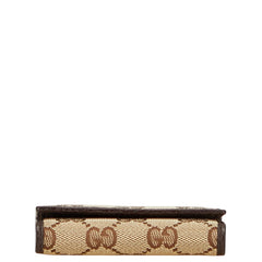 グッチ GGキャンバス 6連 キーケース 138093 ベージュ ブラウン キャンバス レザー レディース GUCCI 【中古】