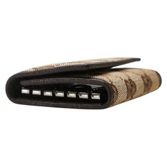 グッチ GGキャンバス 6連 キーケース 138093 ベージュ ブラウン キャンバス レザー レディース GUCCI 【中古】