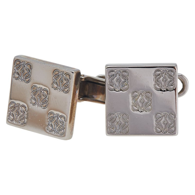 ロエベ アナグラム カフス シルバー メタル メンズ LOEWE 【中古】