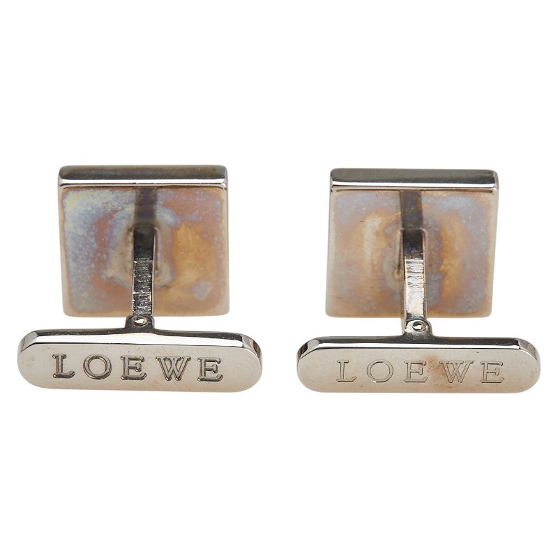 ロエベ アナグラム カフス シルバー メタル メンズ LOEWE 【中古】