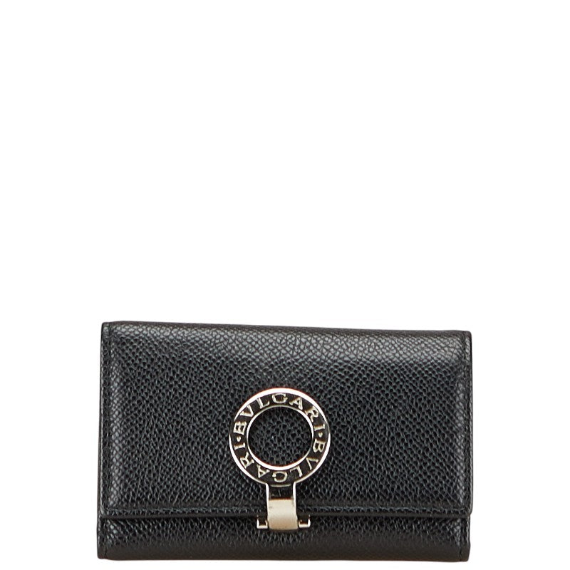 ブルガリ ブルガリブルガリ 6連 キーケース ブラック レザー レディース BVLGARI 【中古】