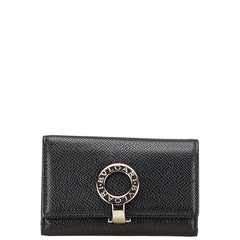ブルガリ ブルガリブルガリ 6連 キーケース ブラック レザー レディース BVLGARI 【中古】