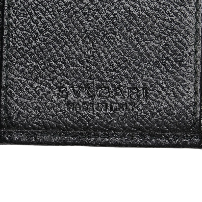 ブルガリ ブルガリブルガリ 6連 キーケース ブラック レザー レディース BVLGARI 【中古】