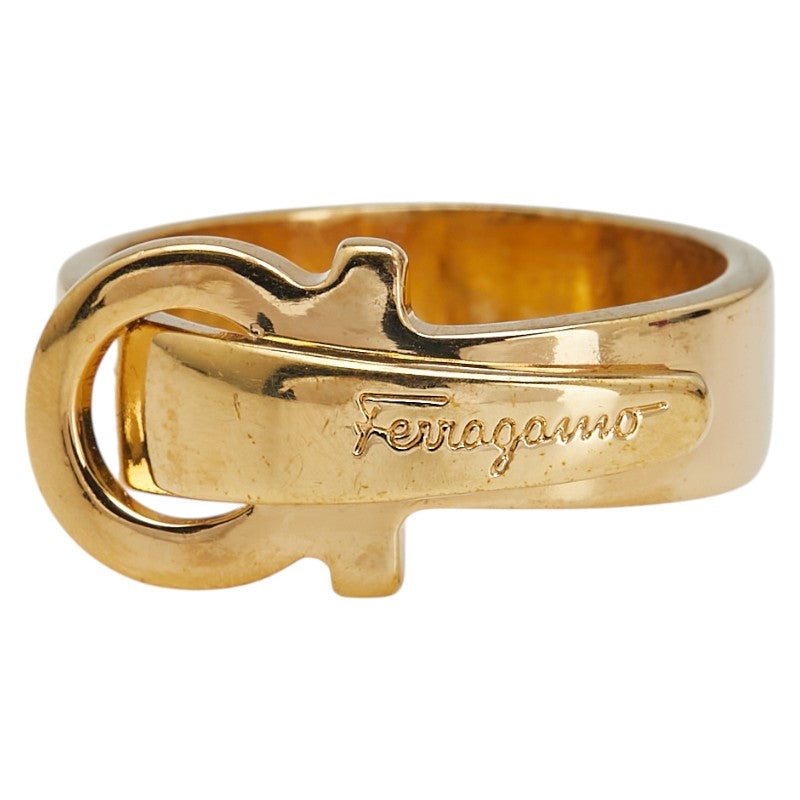 サルヴァトーレフェラガモ ガンチーニ スカーフリング ゴールド メッキ レディース Salvatore Ferragamo 【中古】