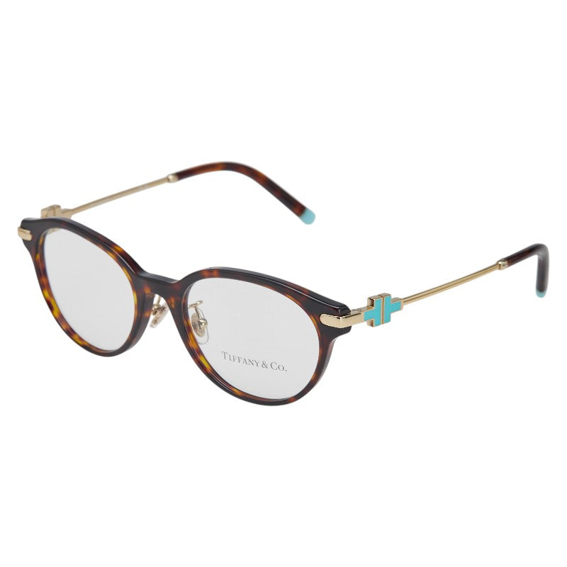 ティファニー T メガネ フレーム 伊達メガネ TF2218-D ブラウン ティファニーブルー プラスチック レディース TIFFANY&Co. 【中古】