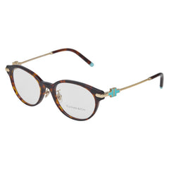 ティファニー T メガネ フレーム 伊達メガネ TF2218-D ブラウン ティファニーブルー プラスチック レディース TIFFANY&Co. 【中古】