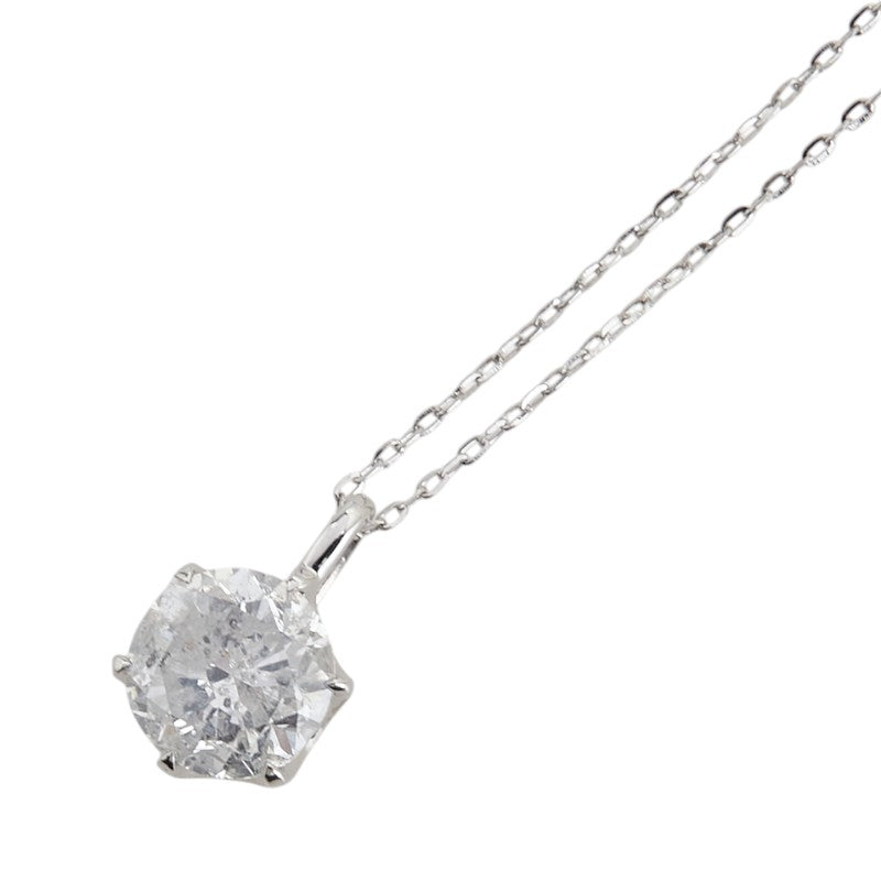 ノーブランド Pt850 プラチナ Pt900 プラチナ ダイヤ1.1141ct ネックレス レディース no brand 【中古】