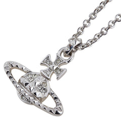 ヴィヴィアンウエストウッド オーブ ペンダントネックレス シルバー メタル ラインストーン レディース Vivienne Westwood 【中古】