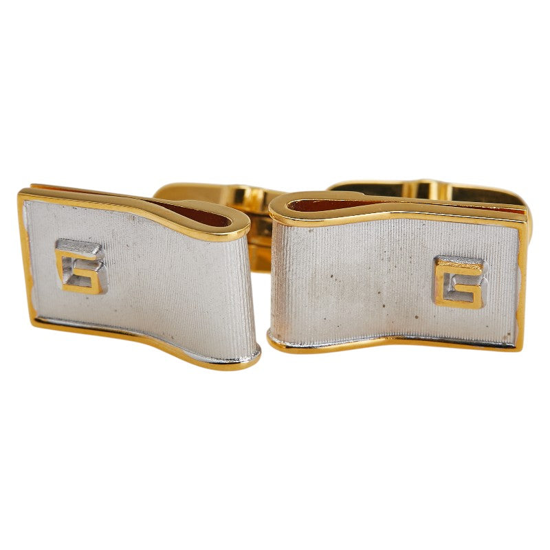 ジバンシー Gロゴ カフス カフリンクス タイピン セット ゴールド メッキ メンズ Givenchy 【中古】
